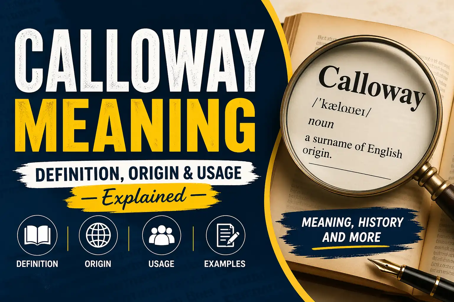Calloway meaning