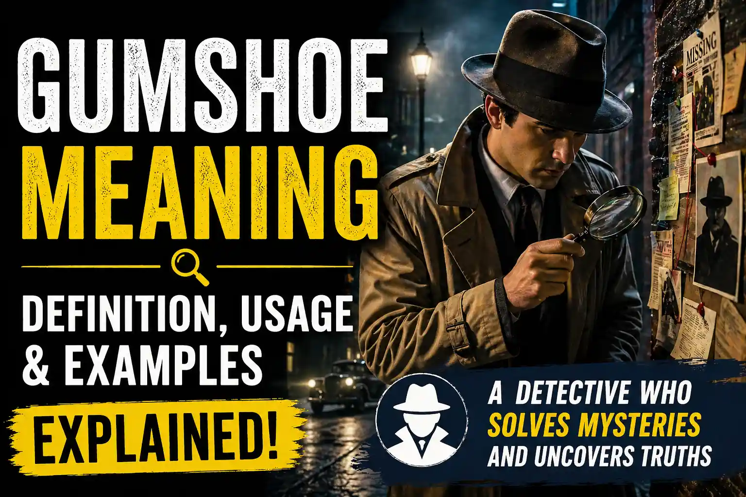Gumshoe meaning