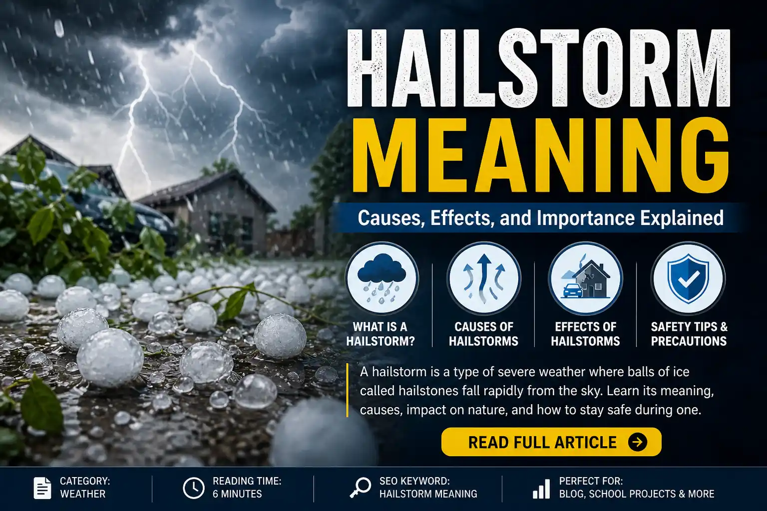 Hailstorm meaning