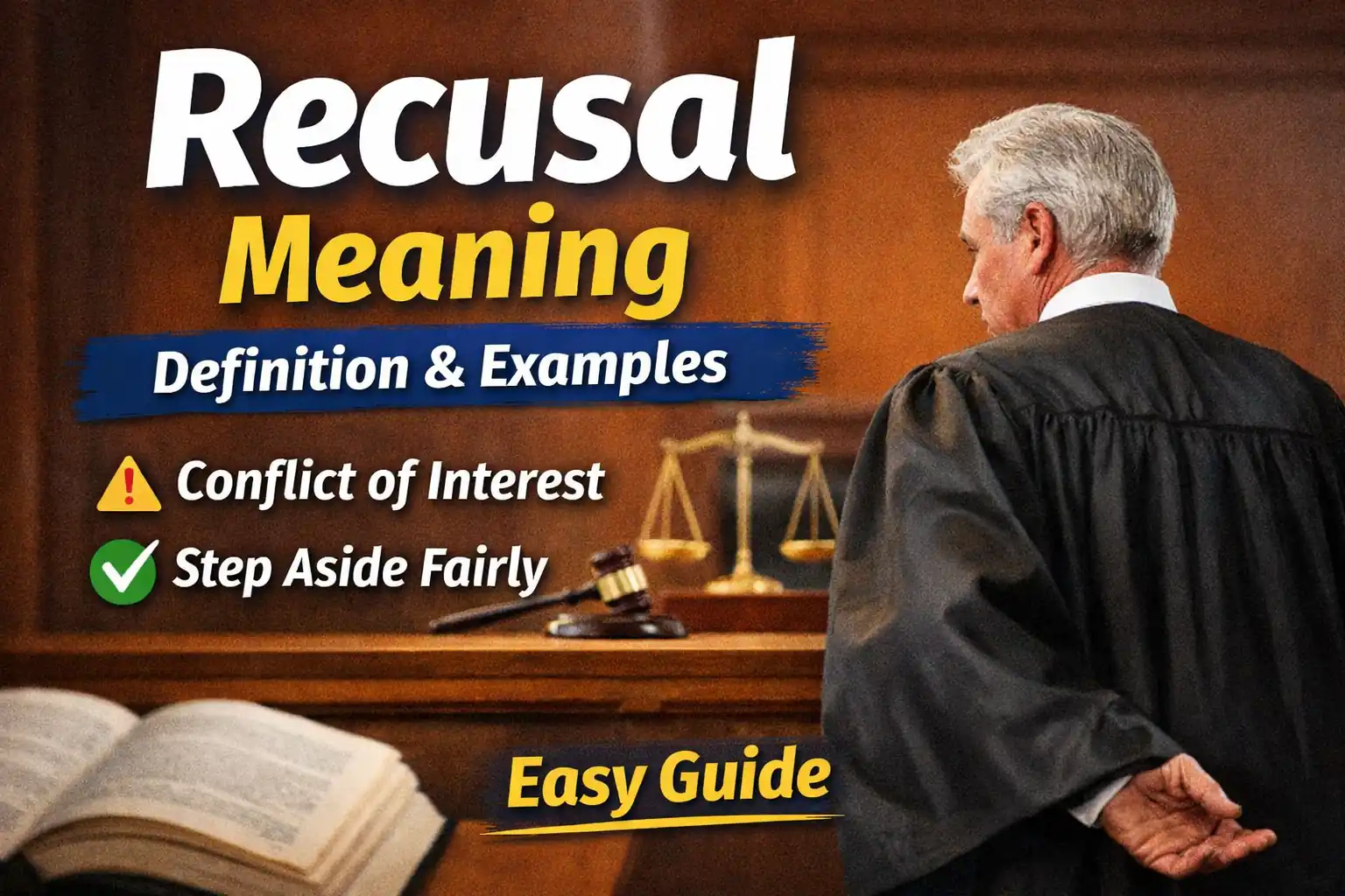Recusal meaning
