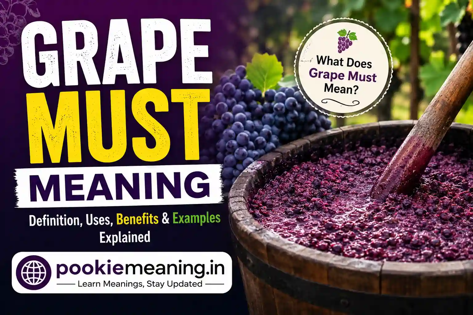 Grape must meaning