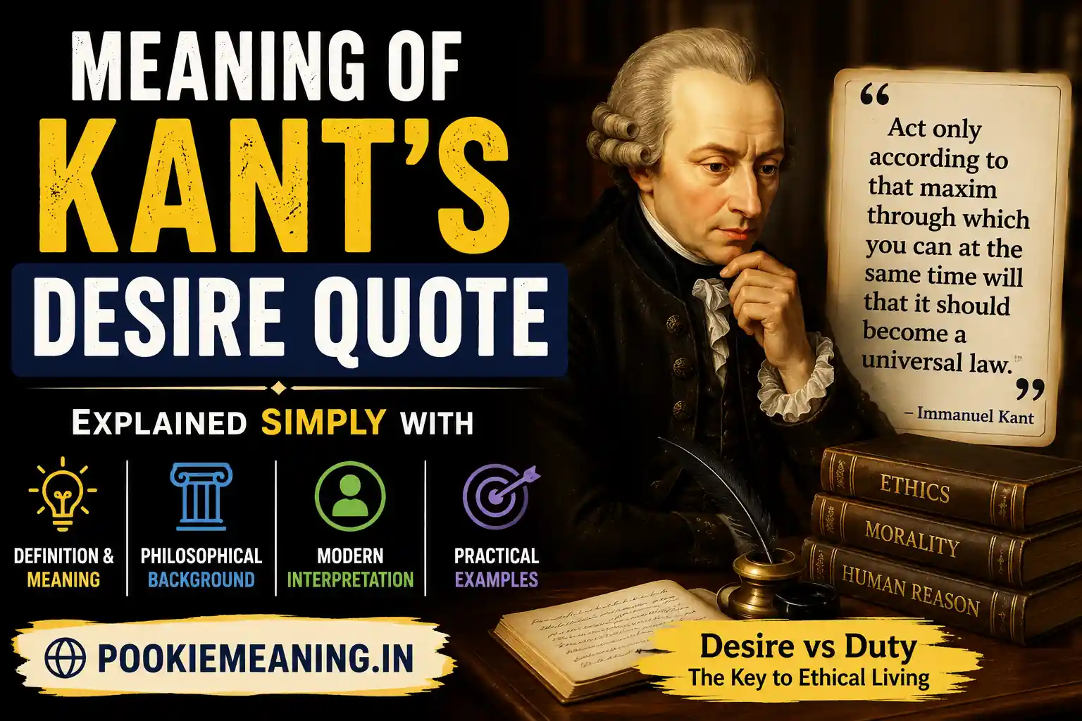 meaning of kants desire quote