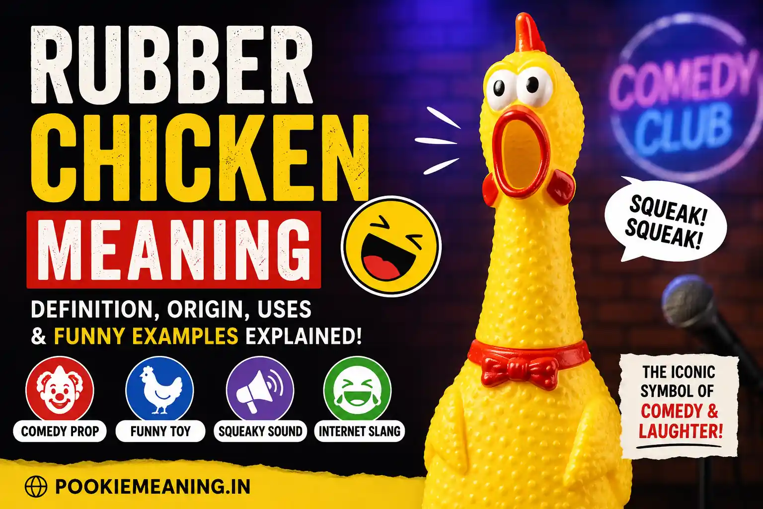 Rubber chicken meaning