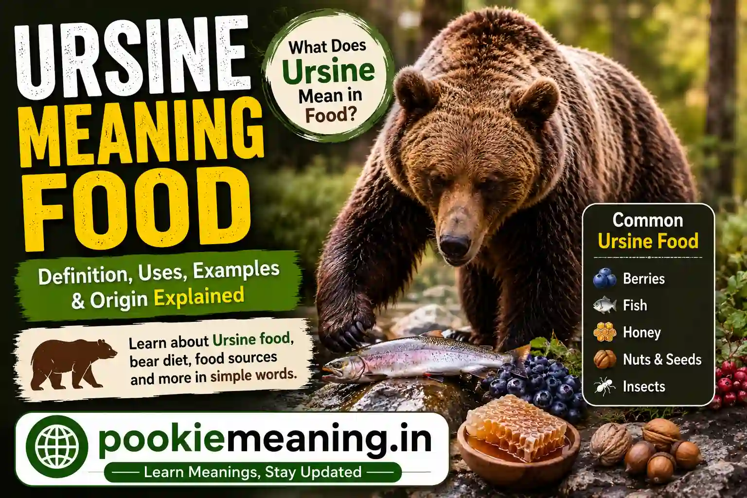 ursine meaning food